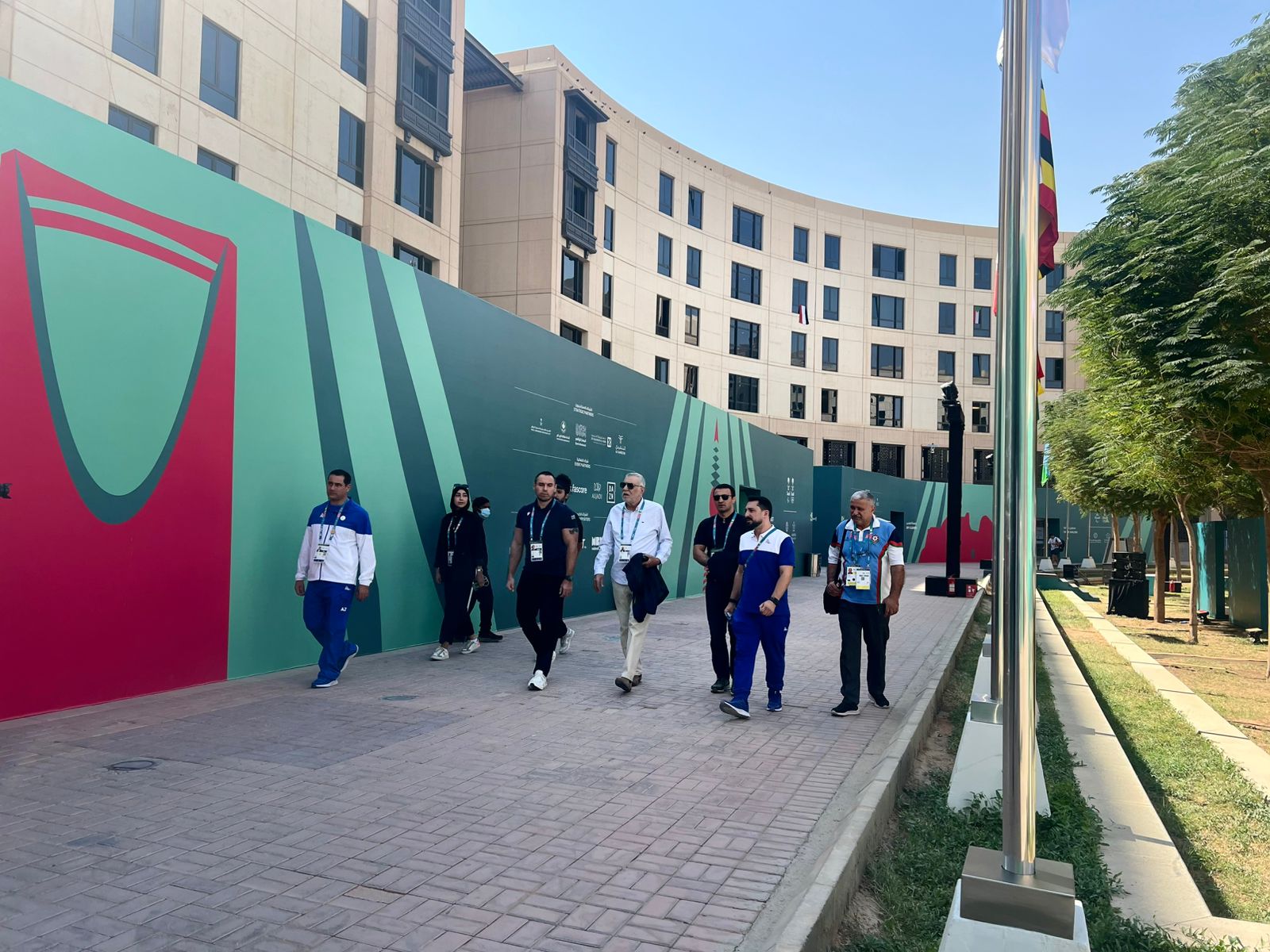 Milli Olimpiya Komitəsinin rəsmiləri Ər-Riyadda Atletlər kəndində olublar